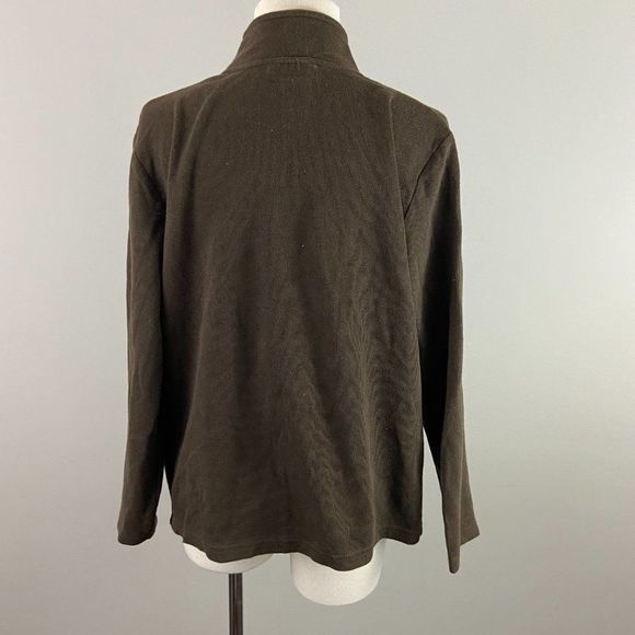 🌿4/$35🌿 CARROLL REED Brown Zip Up Sweater - Picture 4 of 6